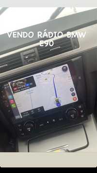 Rádio Android BMW E90 + Suporte de Fixação + Controlador AC automático