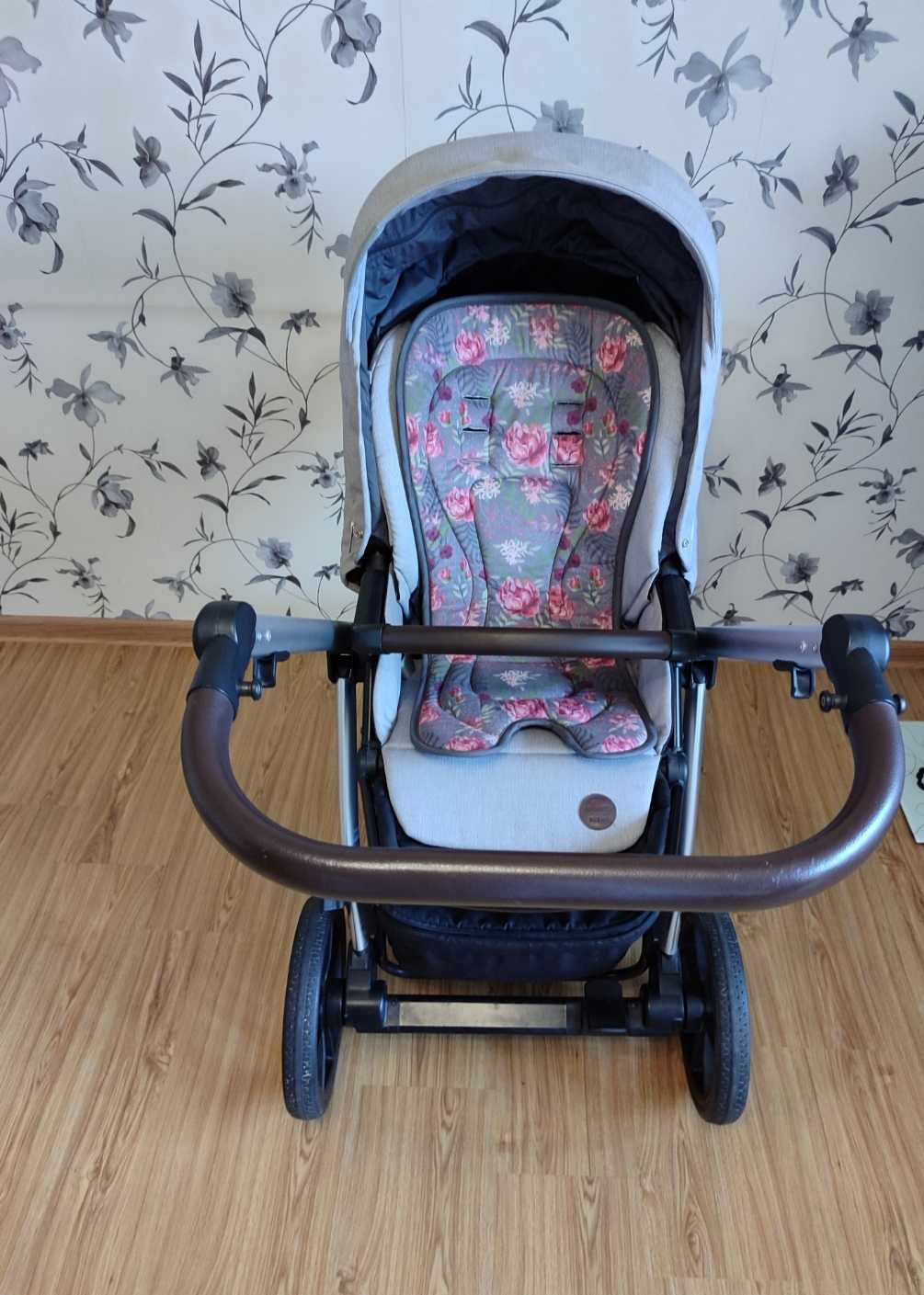 Дитяча коляска Baby Design Bueno 2 в 1 з вишивкою