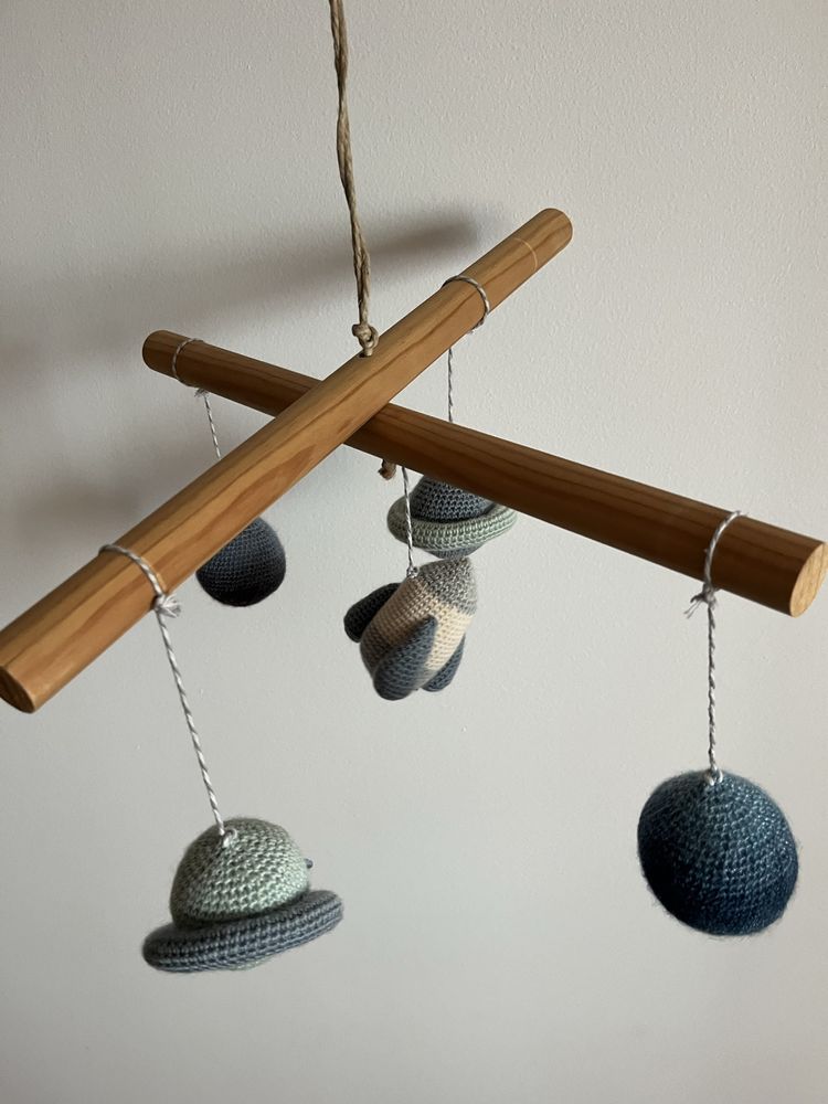 Planetas Macrame para quarto de bebé ou criança