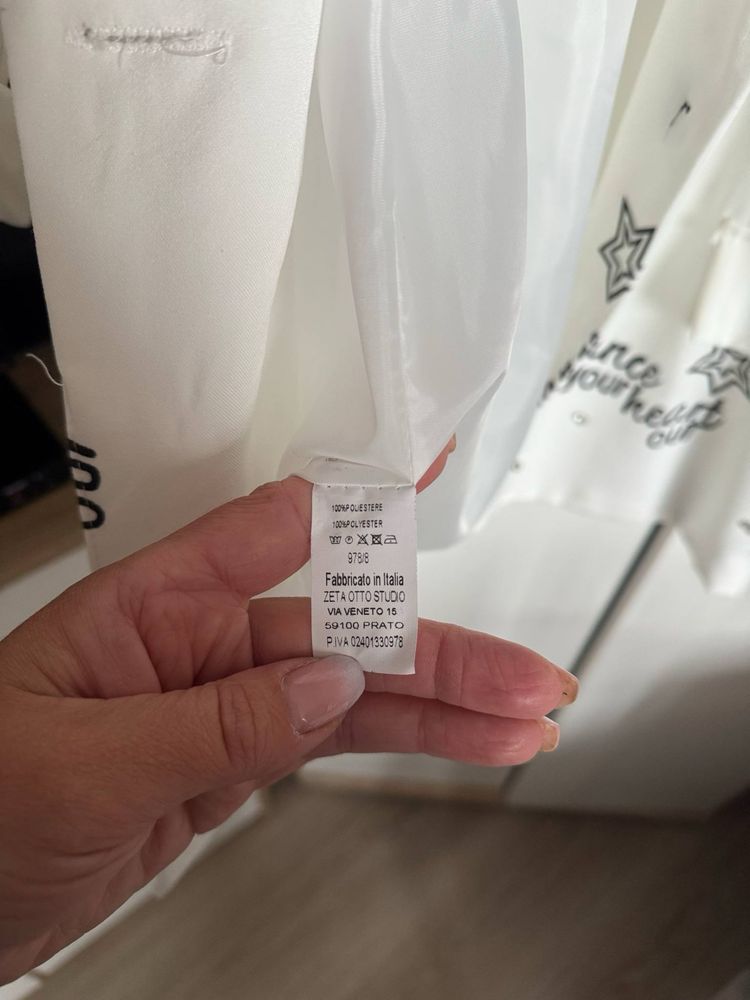 Damska marynarka biała oversize