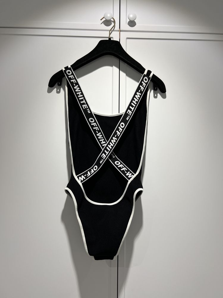Off-White оригінал чорний боді купальник