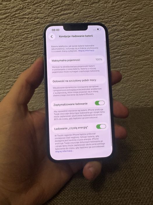 Iphone 13 256gb 100% bateria, gwarancja