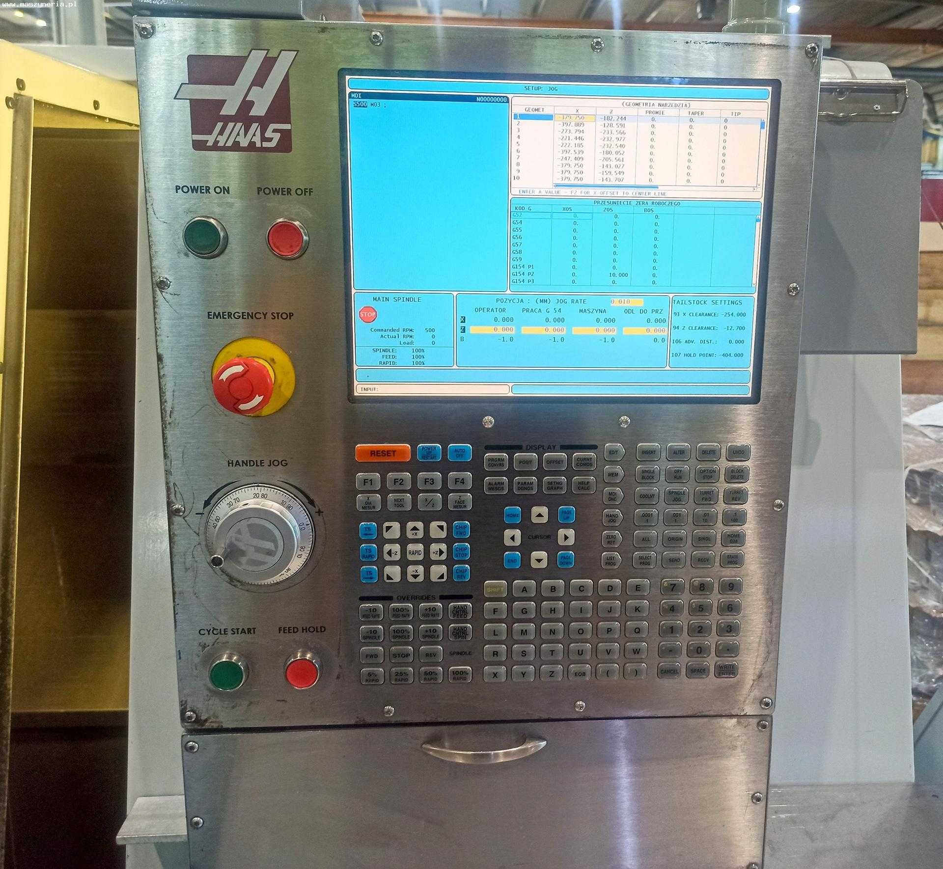 Tokarka CNC Haas SL-20 TBHE