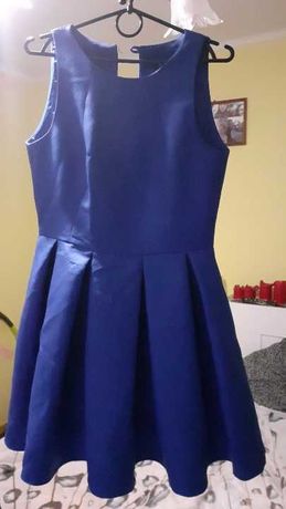 Niebieska/Granatowa sukienka