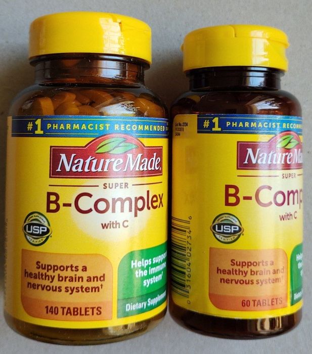 Super B-complex. Витамины группы B, биотин, фолиевая "Супер В", "В 12"