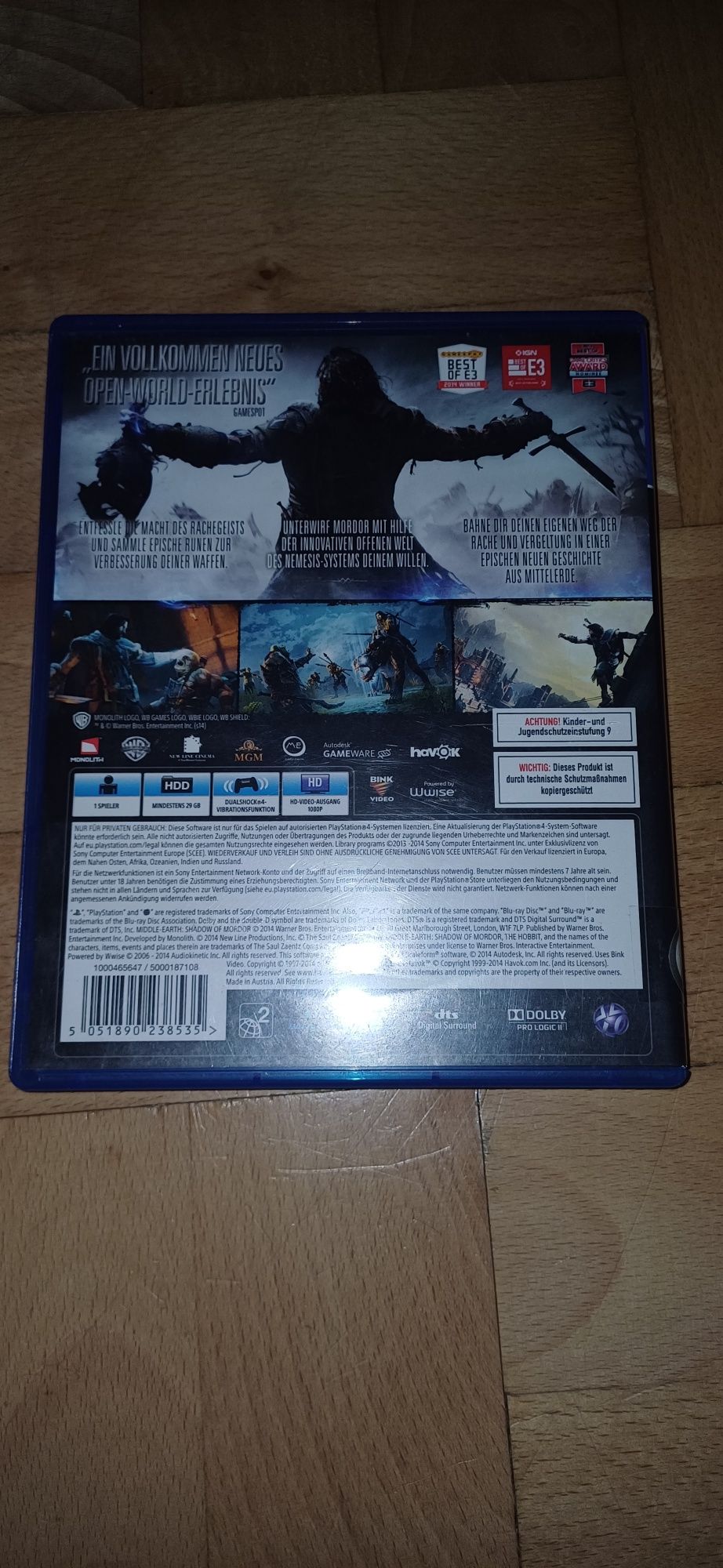 Shadow of Mordors pl na ps4