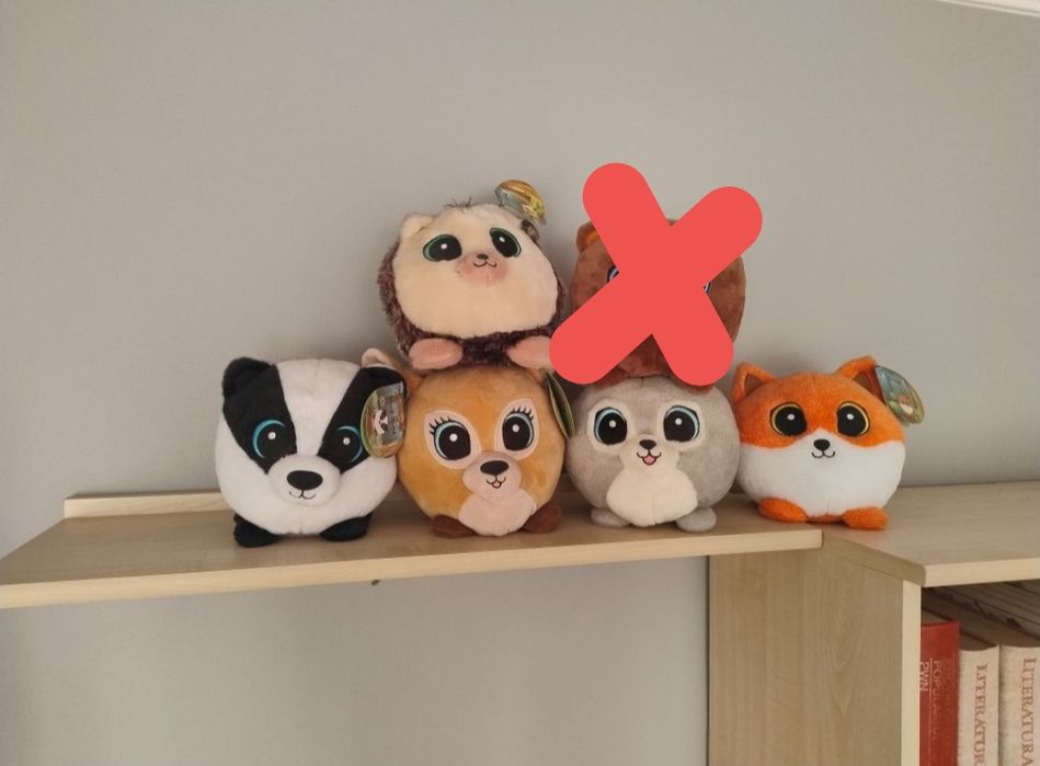 Gang słodziaków, jeż Jerzyk, sarenka, Zając, lis, borsuk