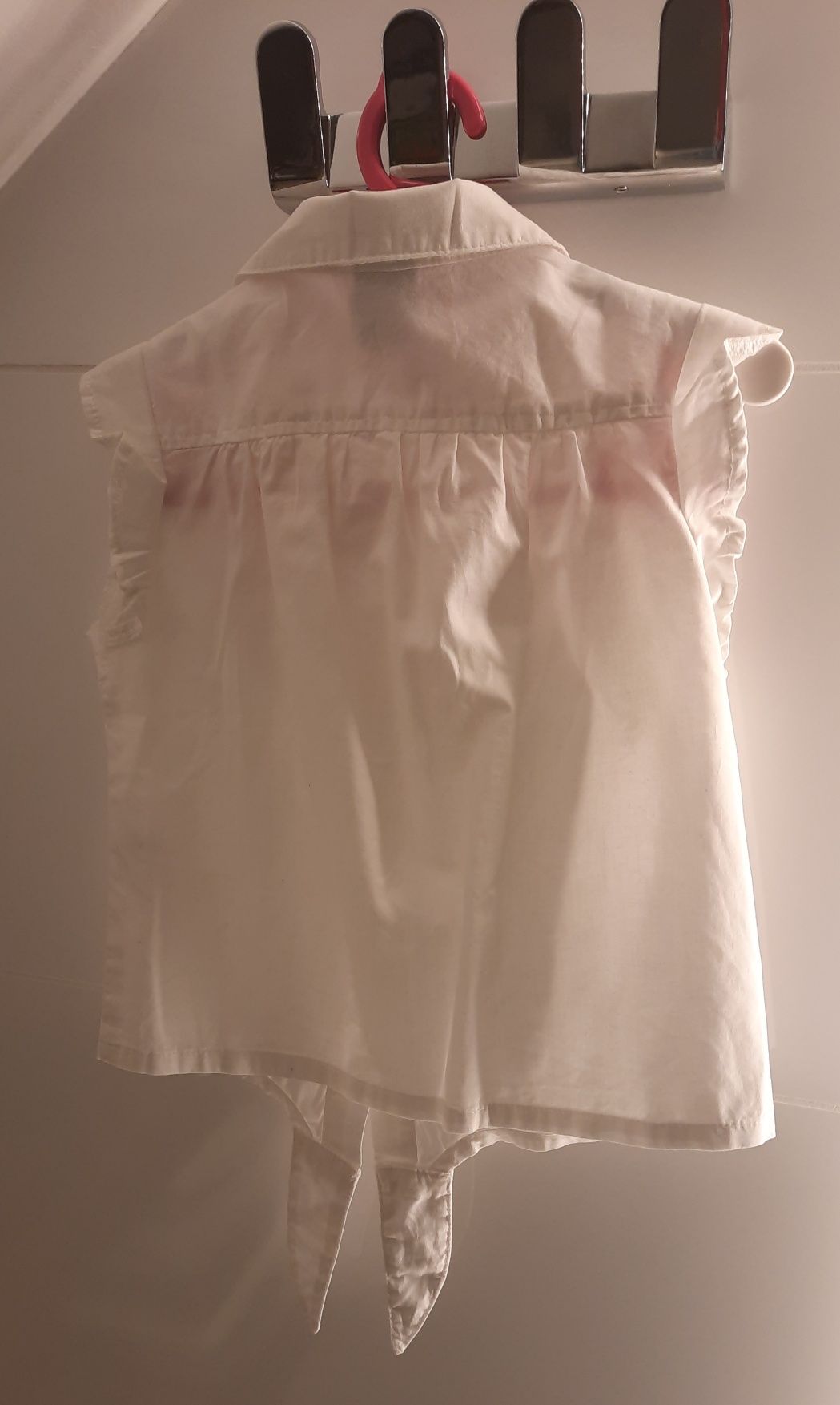 Bluzeczka dziewczęca biała letnia 104
