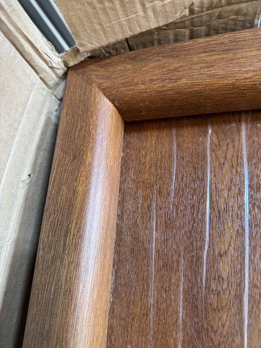 drzwi metalowe ocieplane, zewnętrzne 90 Mikea Herba złoty dąb