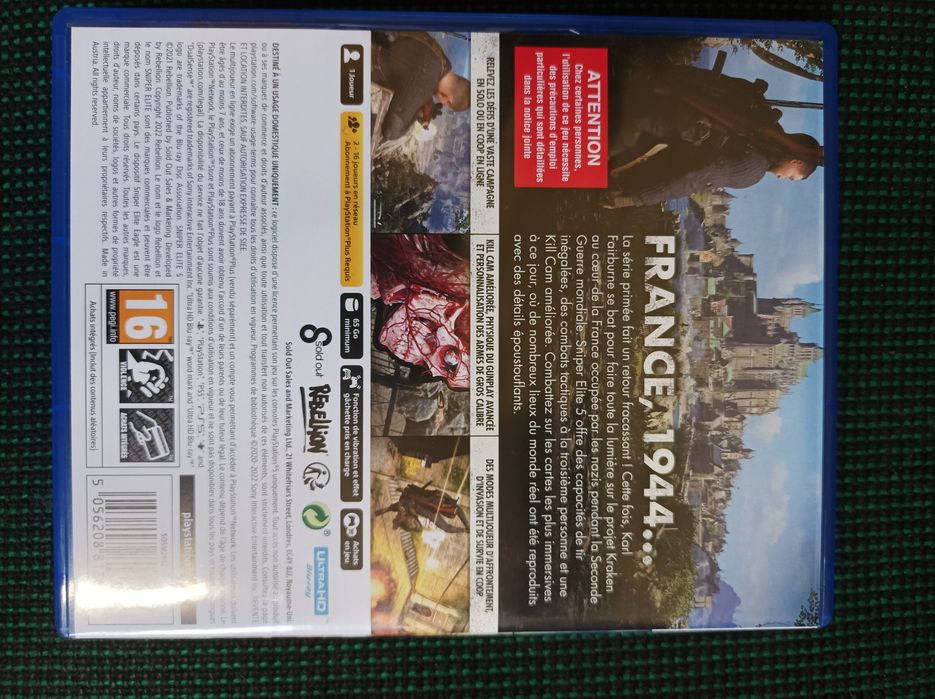 Gra sniper elite 5 france ps5 pl