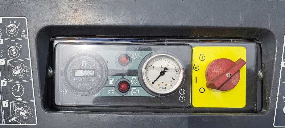 Sprężarka ATLAS COPCO XAS68 3,6m3 20r. zarejestrowany PL, 44.715 NETTO