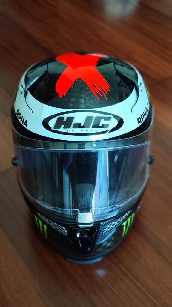 Capacete de mota HJC RPHA10 replica lorenzo