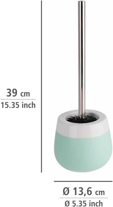 WENKO Szczotka toaletowa Malta miętowy/biały