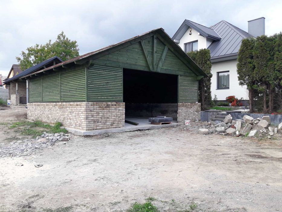Budynki gospodarcze domki narzędziowe garaże drewutnie zadaszenia