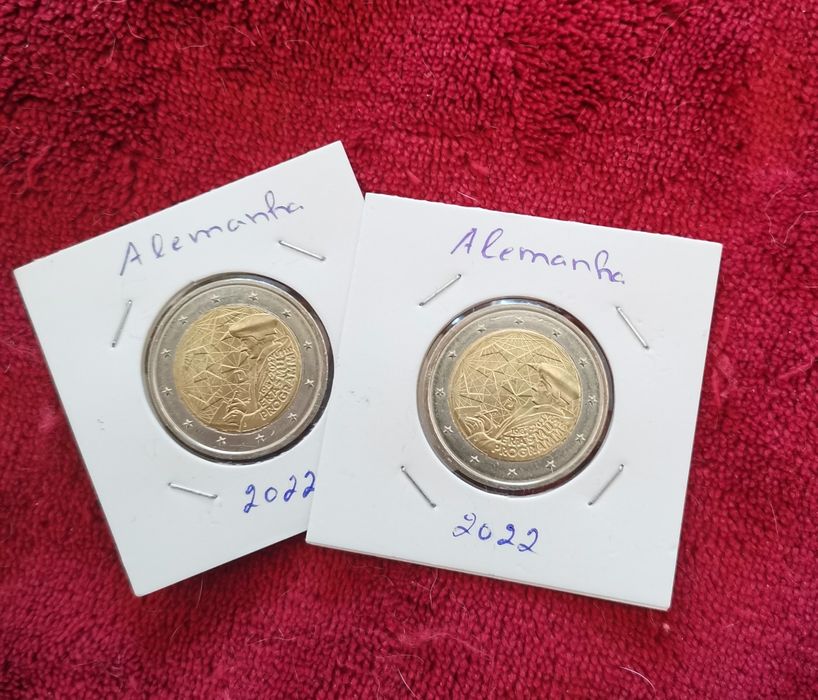 Moeda UNC comemorativa de 2€ - Alemanha 2022