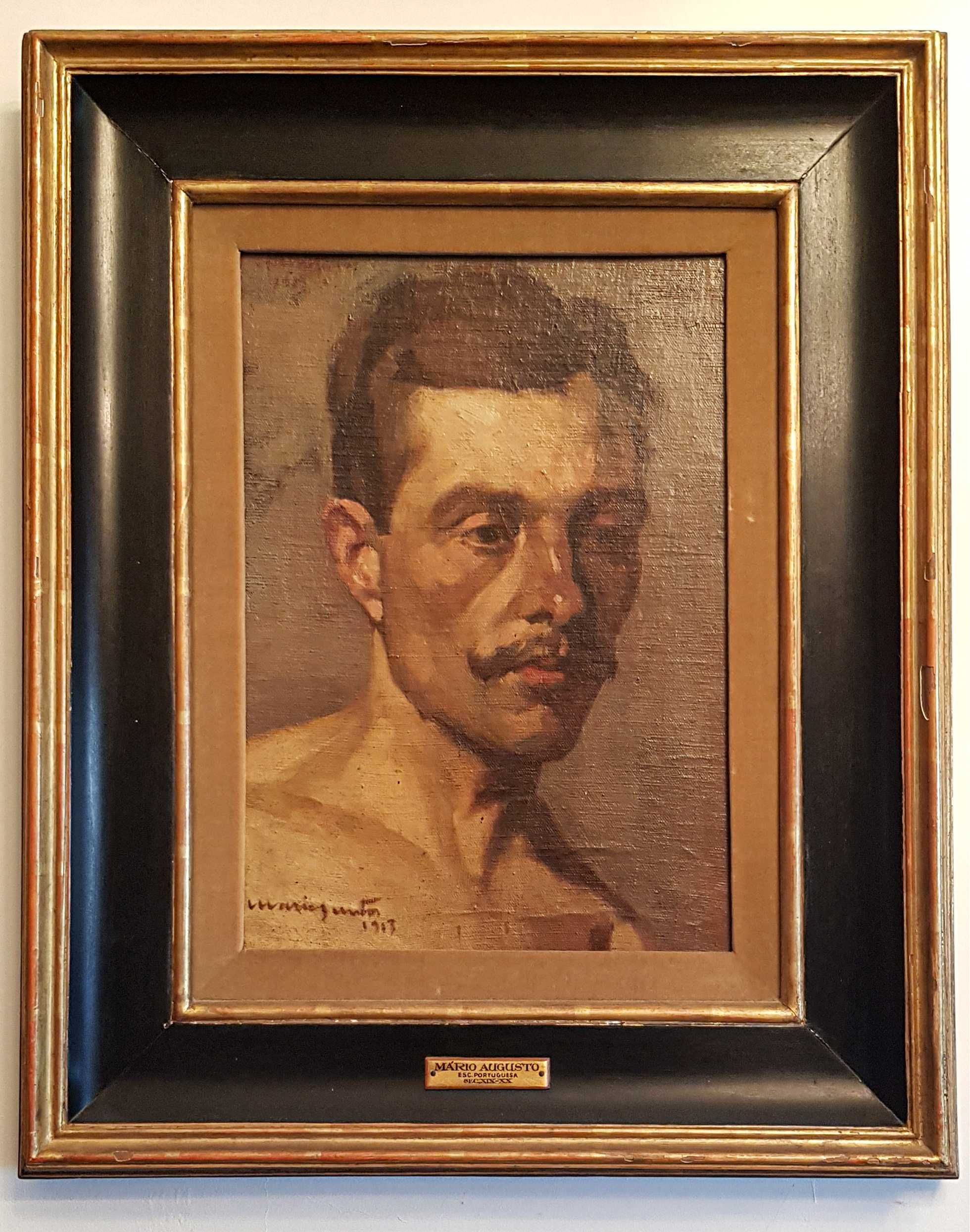 Mário Augusto - Retrato masculino (óleo sobre tela) 1913
