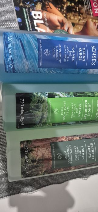 Żel męski z pompką 3×720 ml Avon