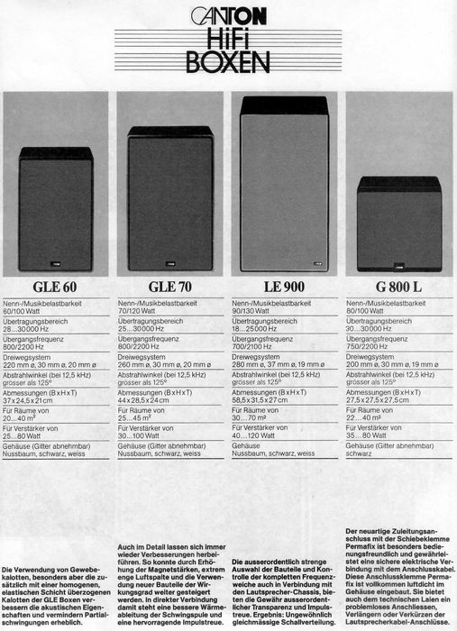 Акустика Canton LE 900 (Топ линейки как Canton CT 1000)