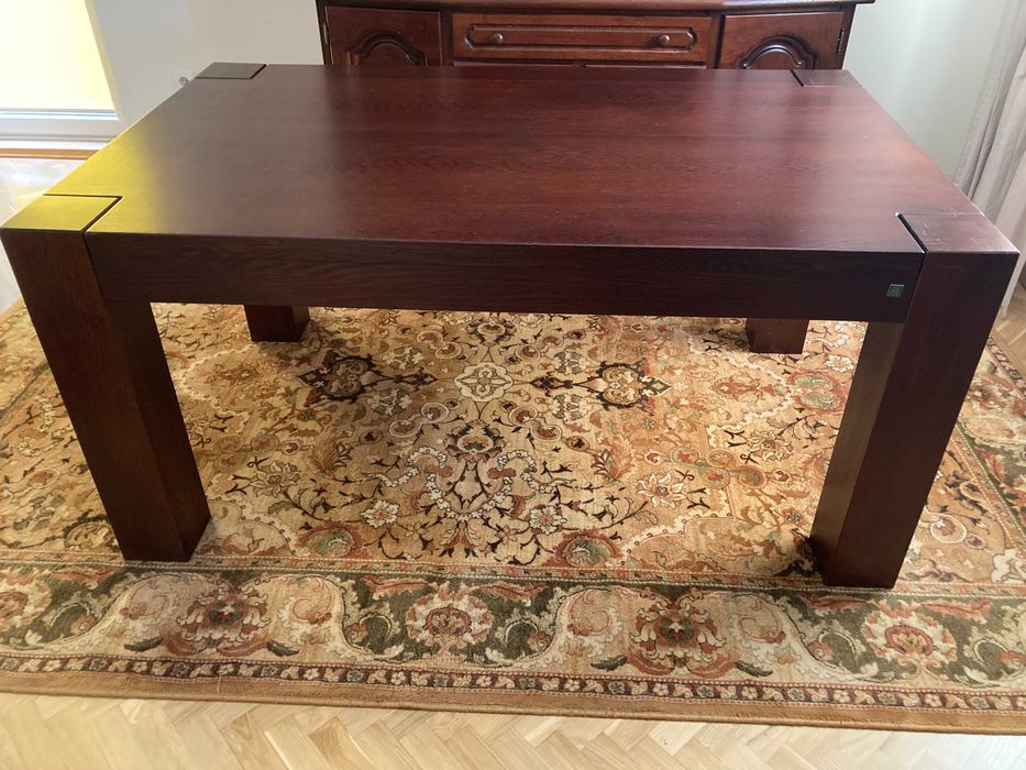 Meble Dębowe Zakor - Witryna narożna, Kredens, Komoda, Stół + Krzesła