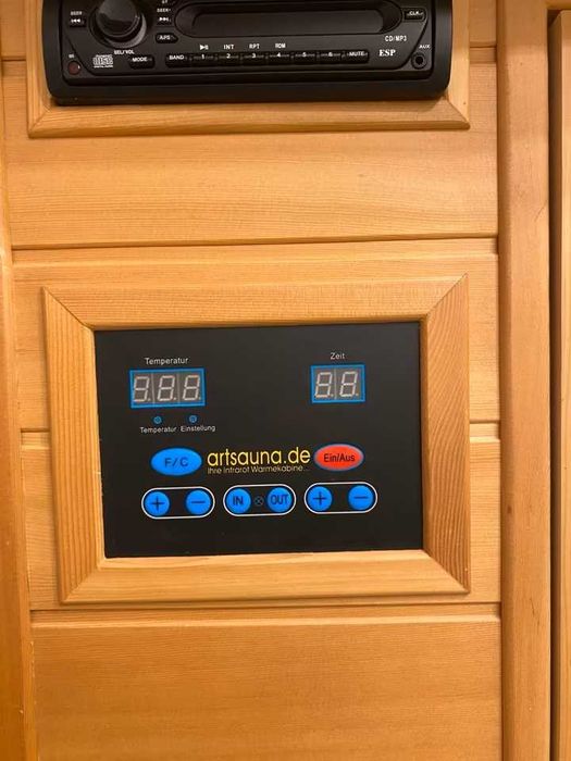 Sauna infrarot infrared na podczerwień 1 2 os LED kolory oparcia mp3