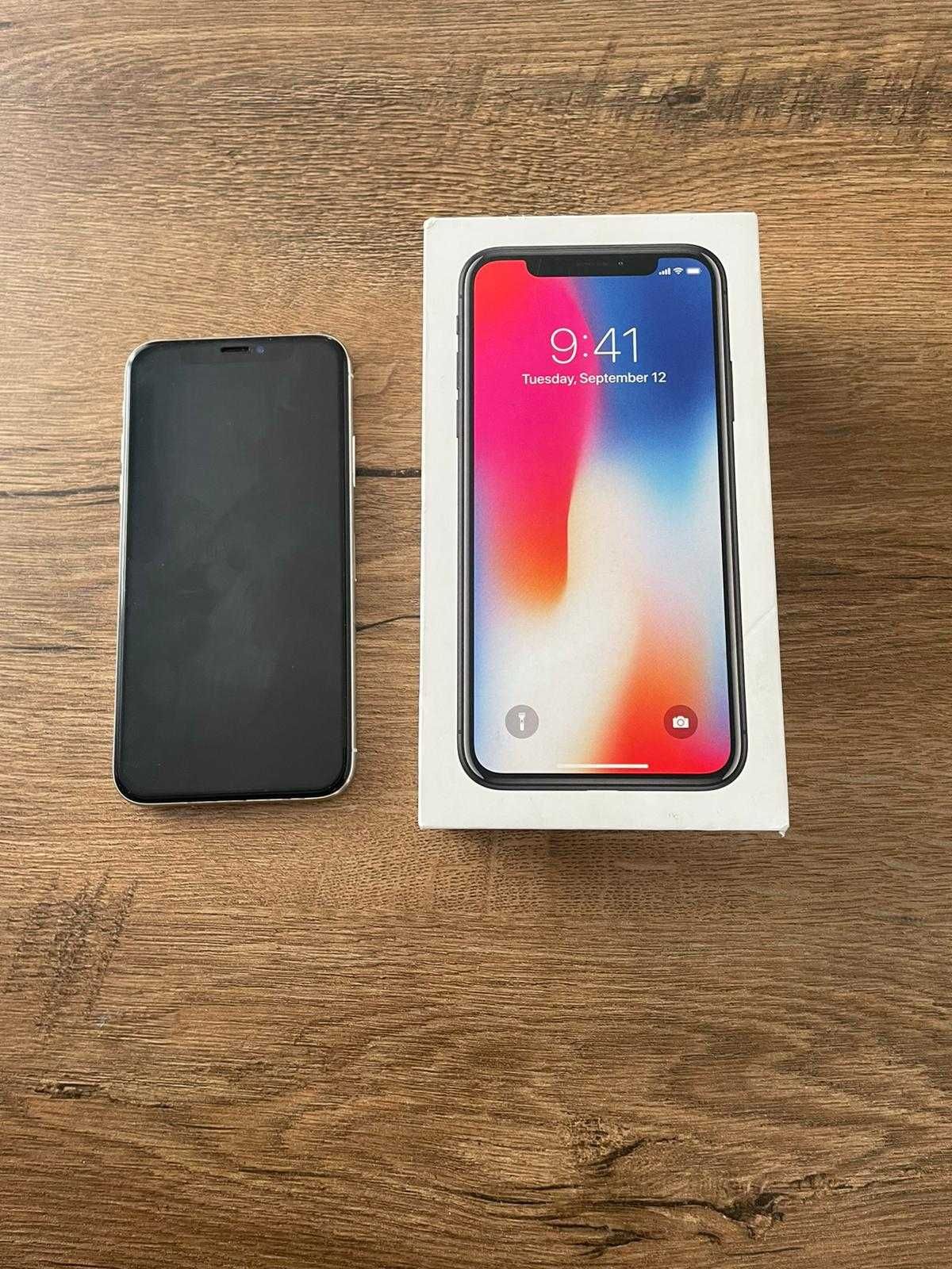 iPhone X 64GB / Biały / oryginalne opakowanie / 89% baterii