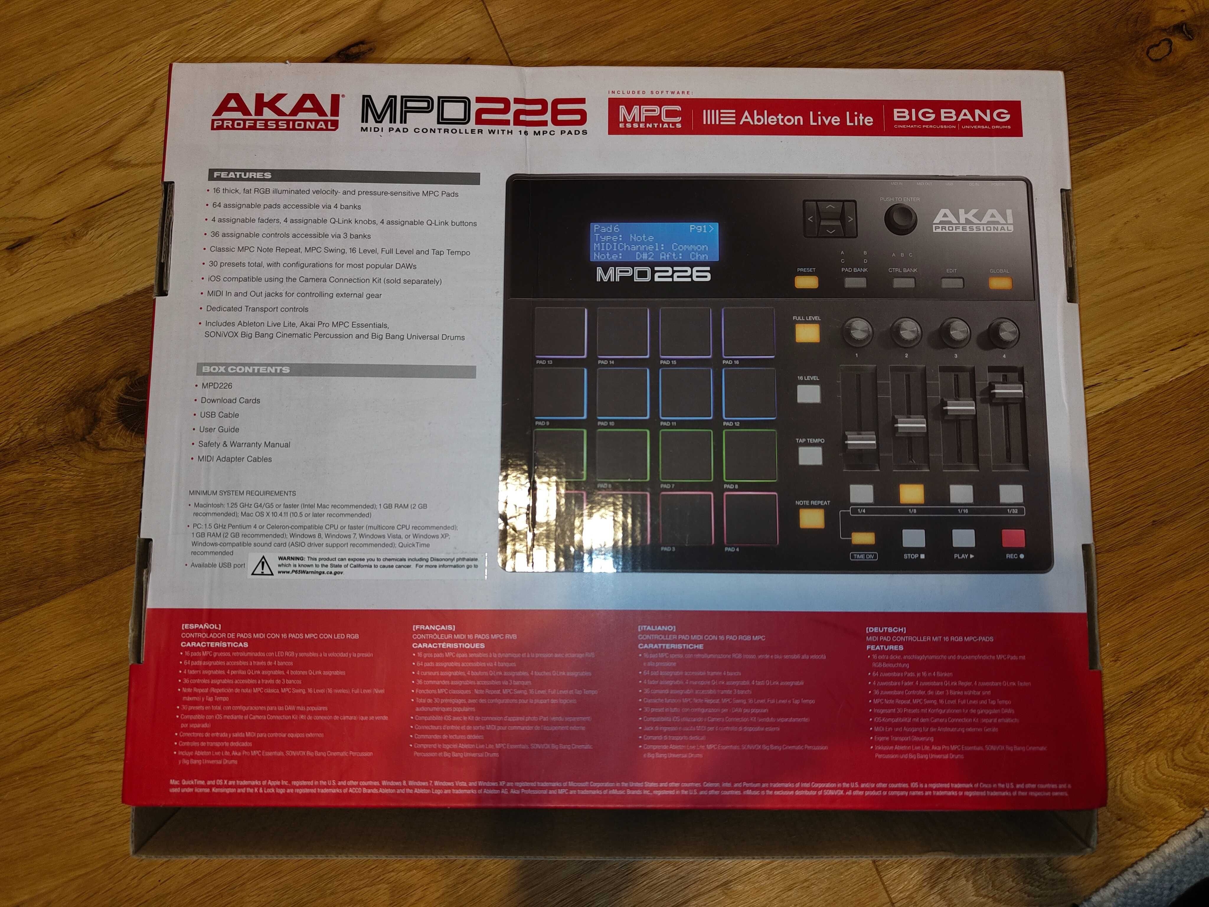 Akai MPD 226 - Kontroler USB/MIDI