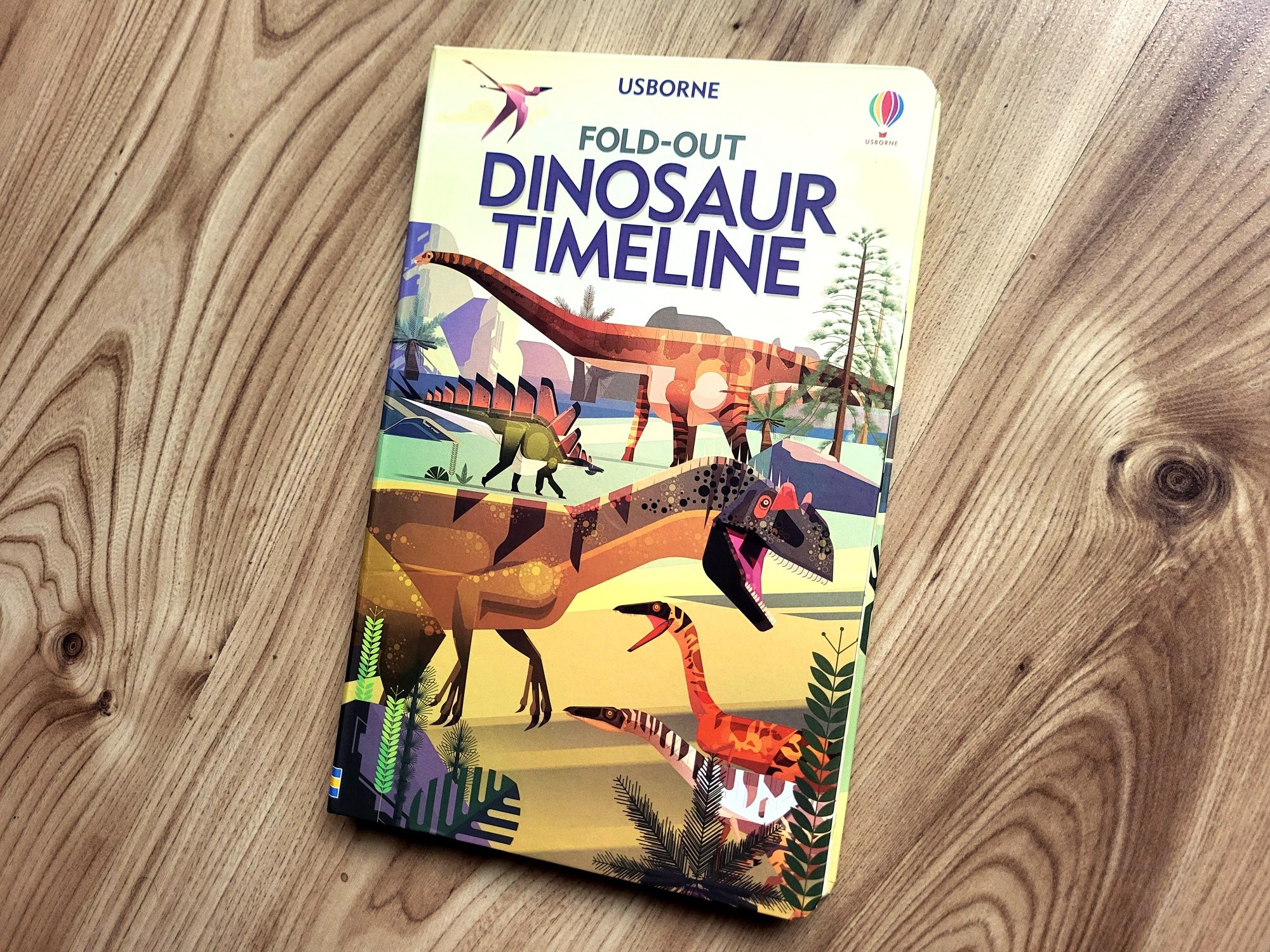 Dinosaur Timeline Usborne Fold Out dinozaury po angielsku