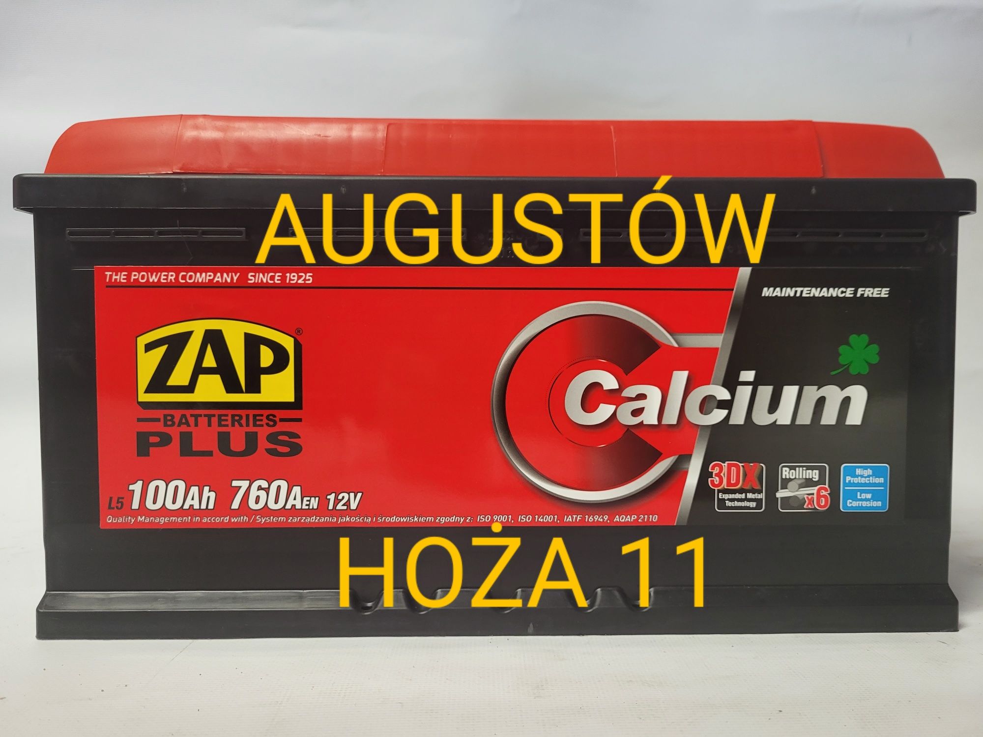 Akumulator 12V 100Ah L+ 760A ZAP Plus