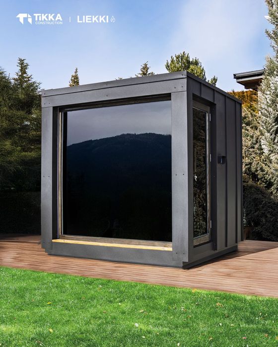 Tikka Construction - Sauna DOSTĘPNA OD RĘKI Model LIEKKI Black Edition