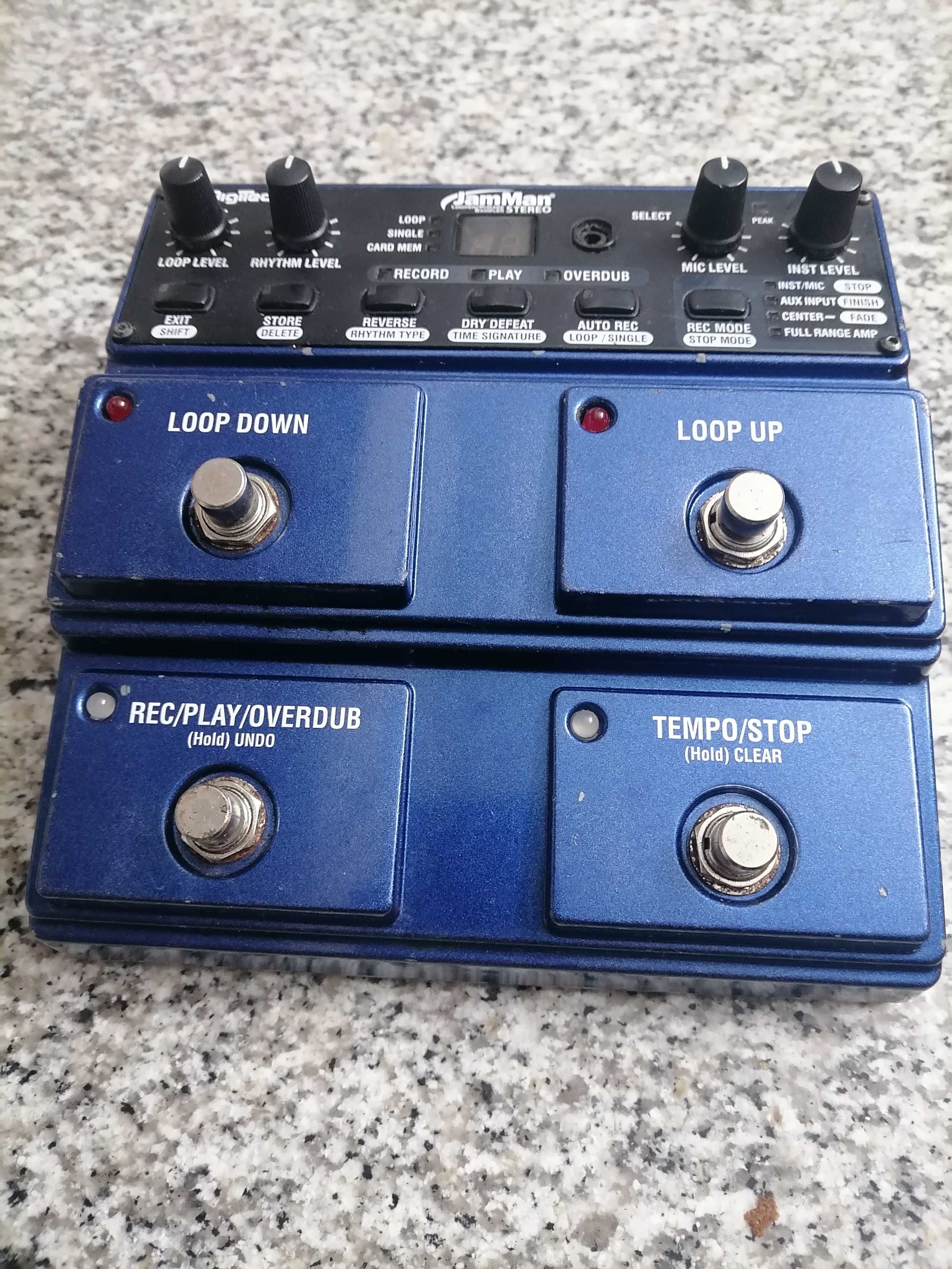 Digitech Jamman Stereo looper/phrase sampler (para peças ou reparação)
