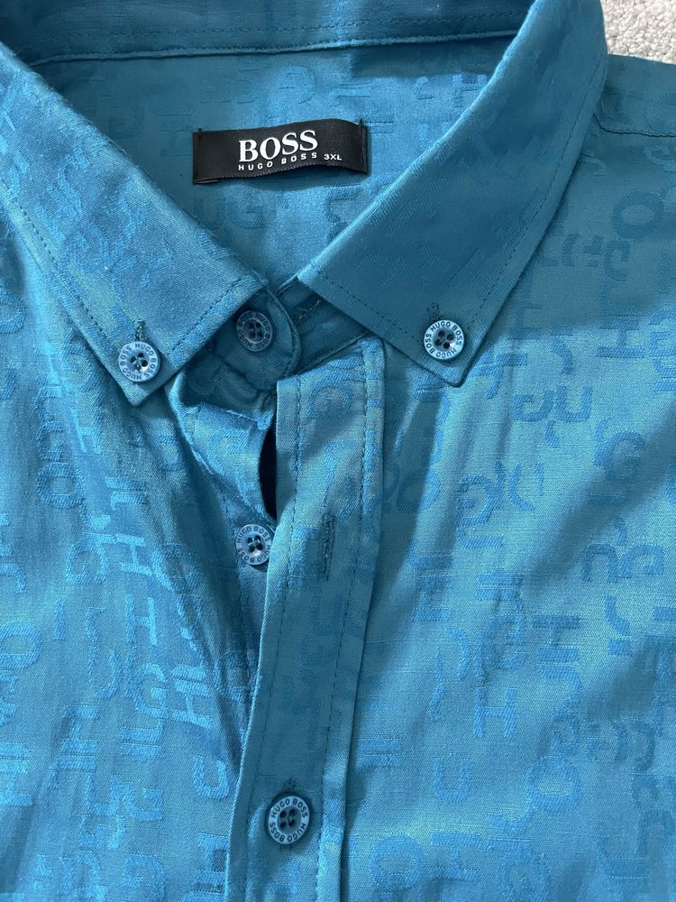 Koszula turkosowa Hugo Boss r. XL!