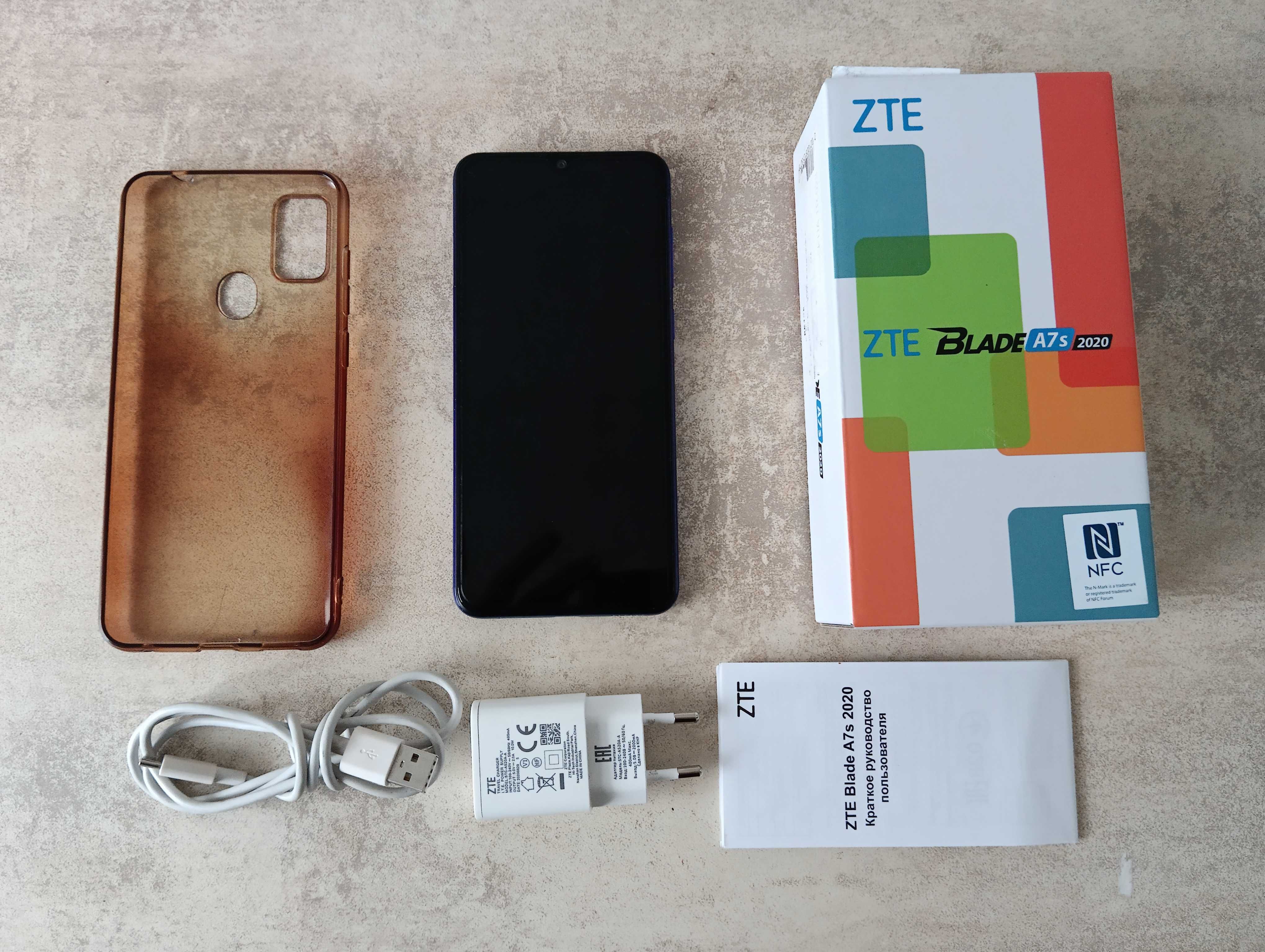 Смартфон ZTE Blade A7S A7020 2020 NFC 64Gb Blue