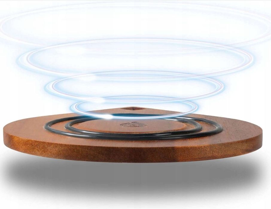 Podstawka pod patelnie garnek drewniana magnetyczna 23cm