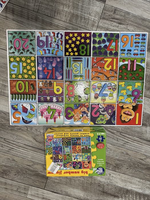 Великий пазл Orchard Toys Big Number . Числа від 1 до 20