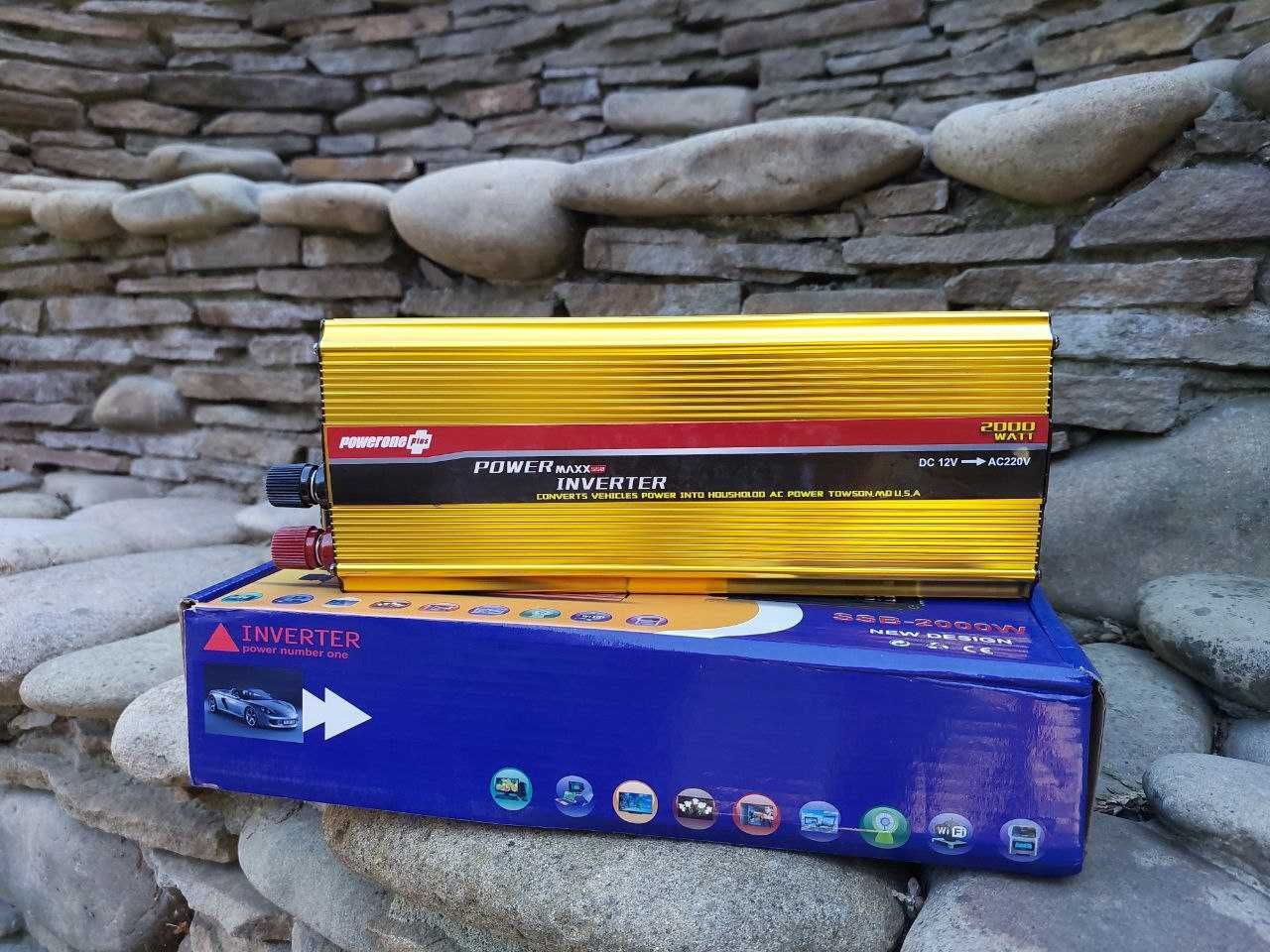 Инвертор Power 12 v 220 v Інвертор Преобразователь Напряжения USB 50Гц