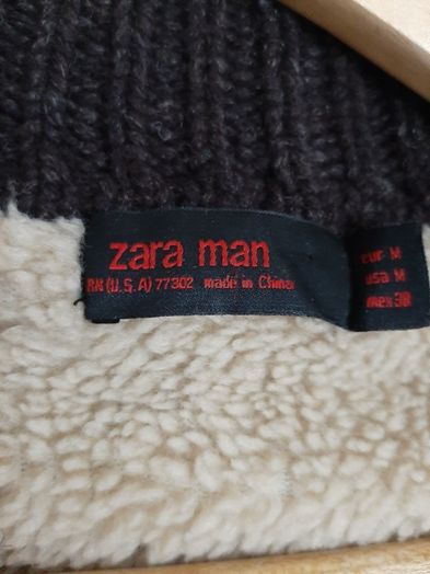 Casaco de malha Zara Man tamanho M como novo
