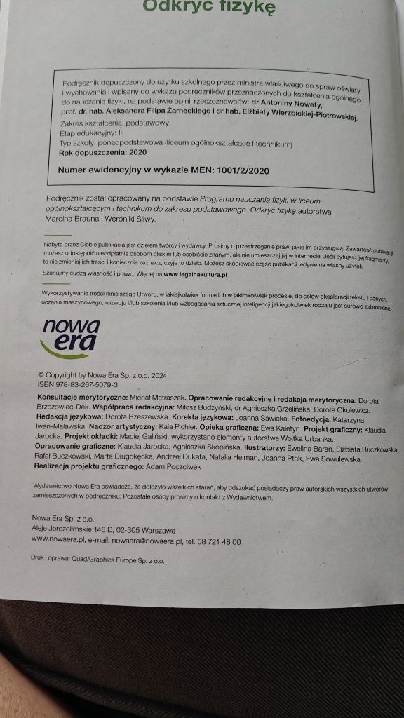 Odkryć fizykę 2 liceum i technikum