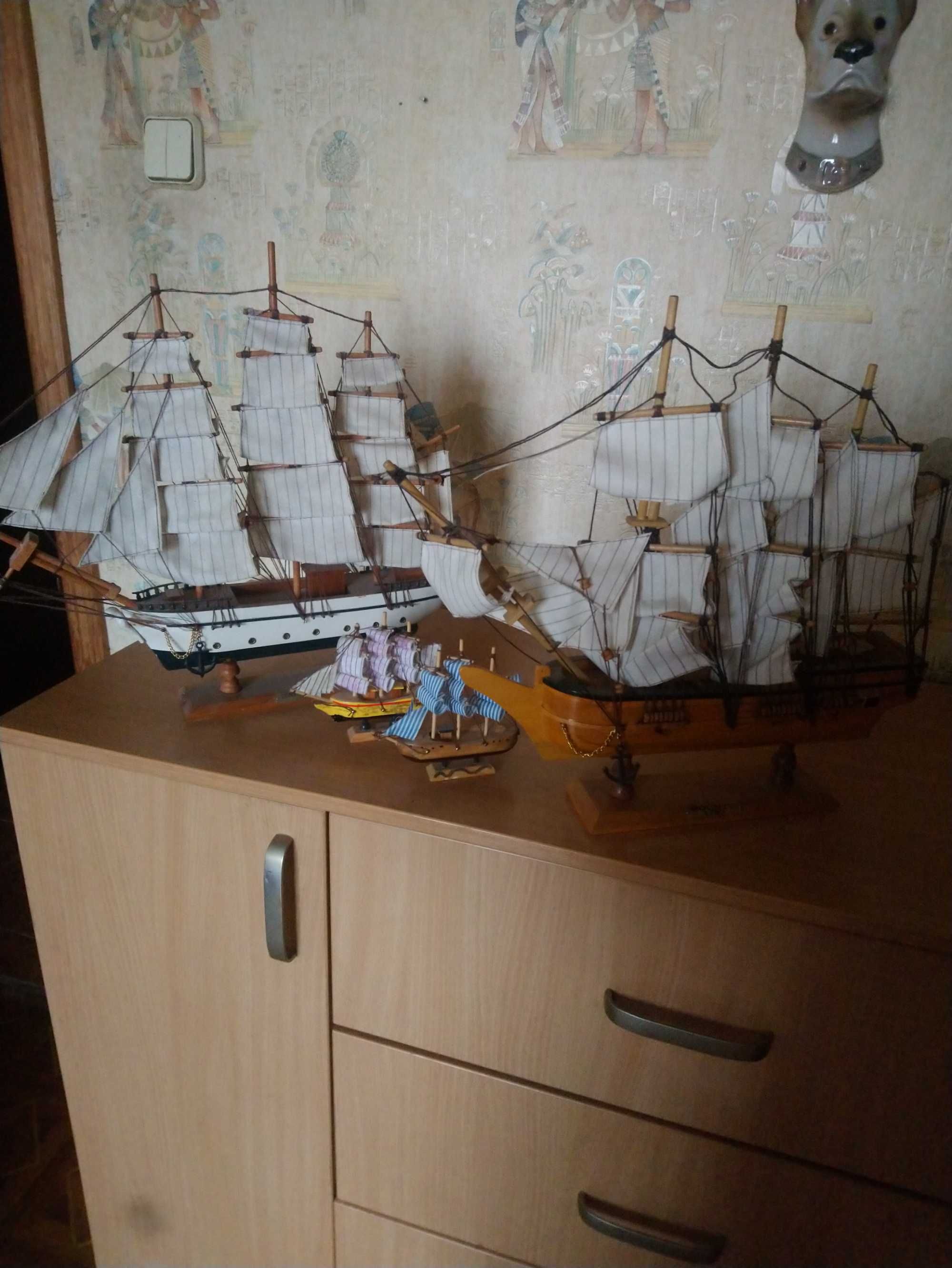 Модели кораблей,под реставрацыю