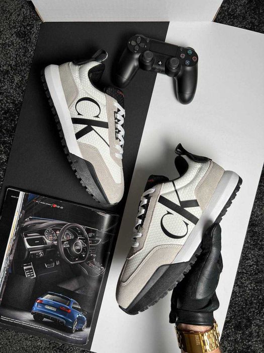 Чоловічі кросівки кельвін кляйн Calvin Klein GTX Light Grey White
