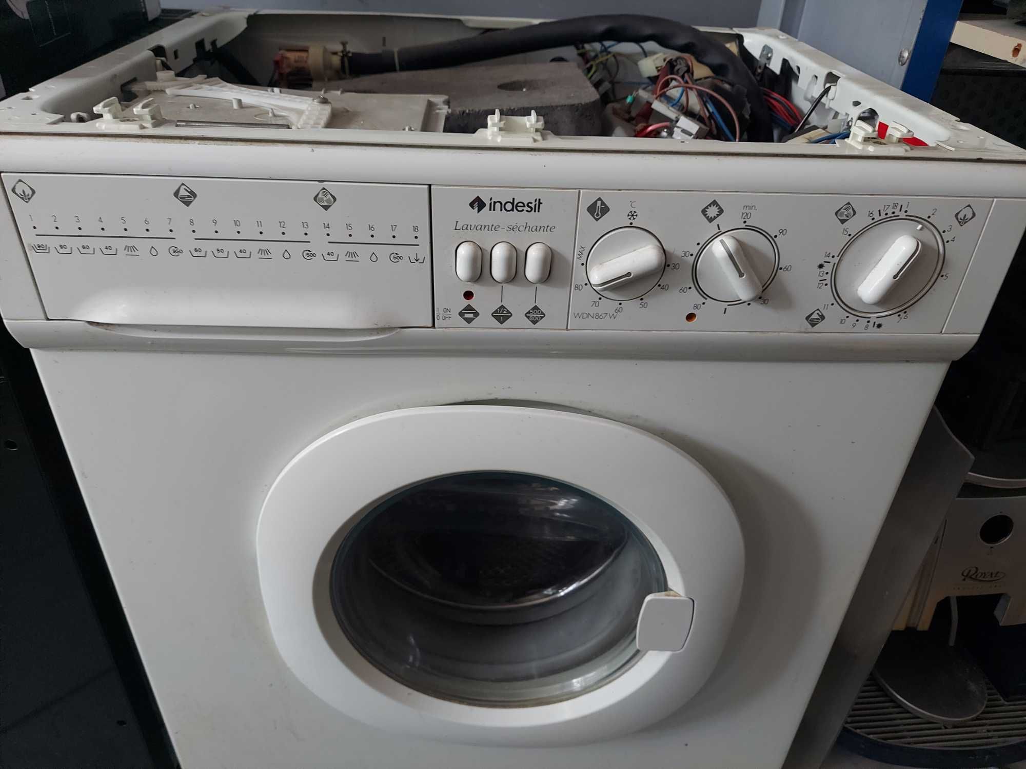 Стиральная машина Indesit WDN867WF Подетально, на разбор