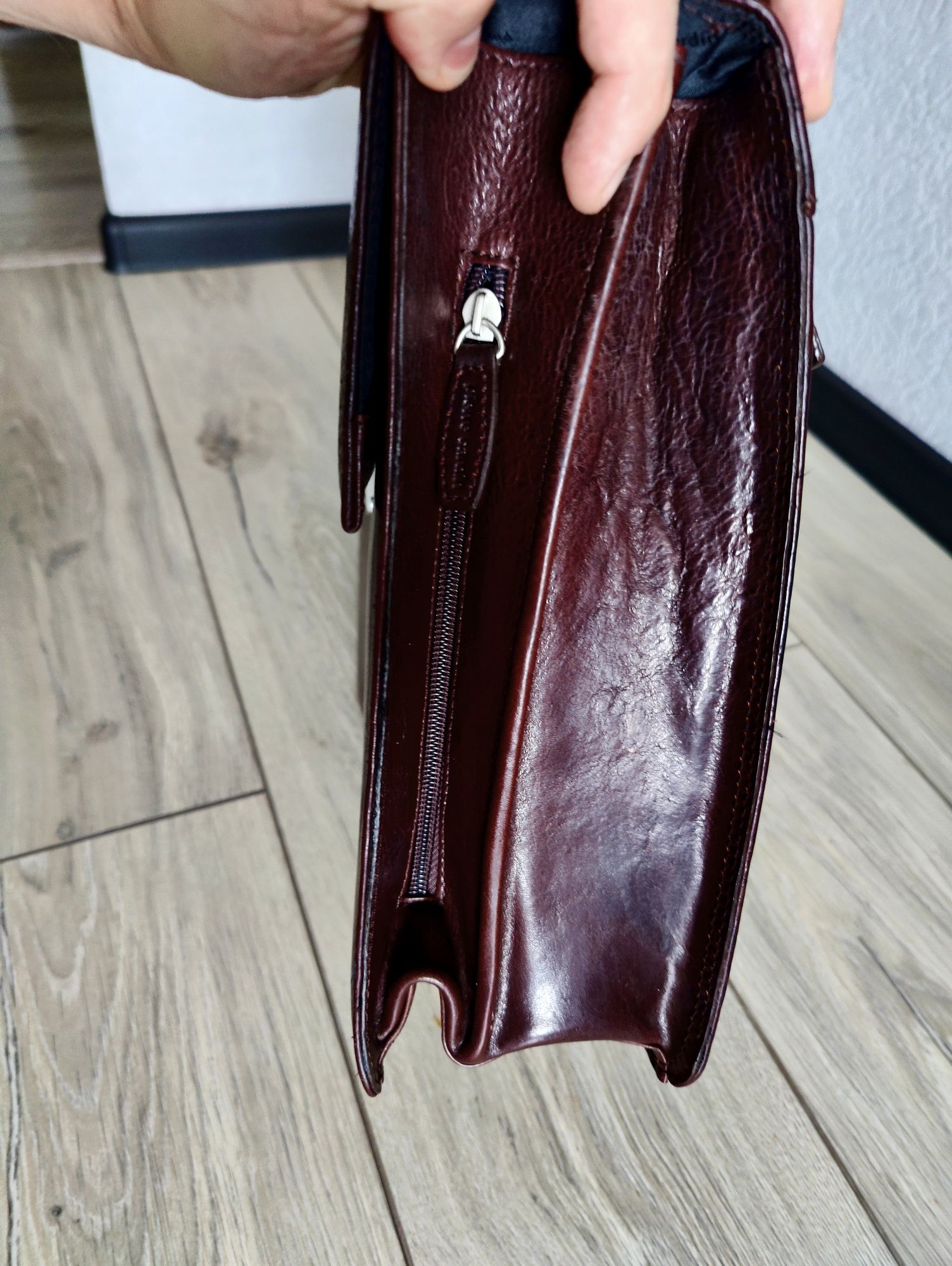 Мужской классический деловой портфель Pierre Cardin  сумка VIP Premium