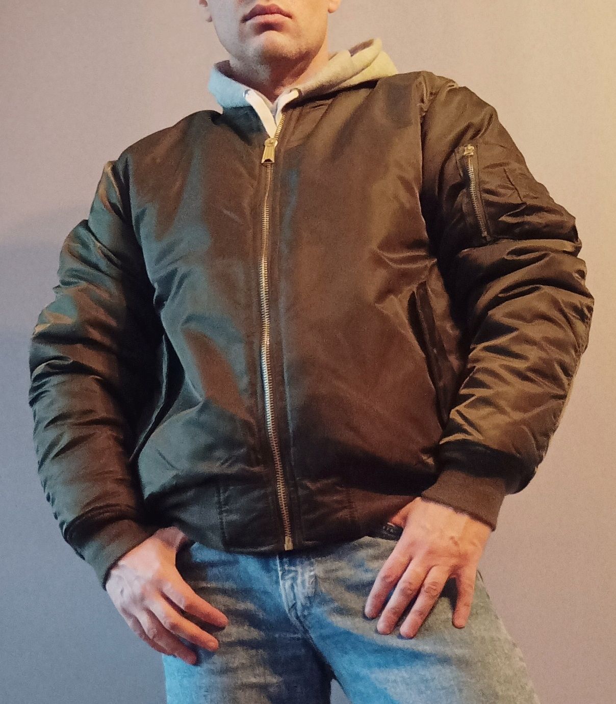 Kurtka bomberka flek flyers Texar y2k 90's khaki