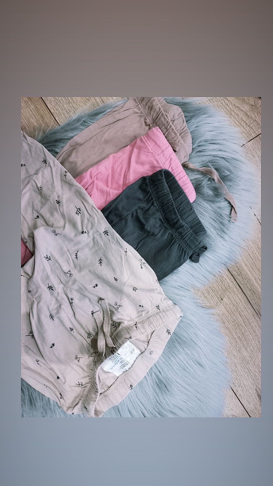 H&M 5-pak cienkich bawełnianych spodni, legginsów