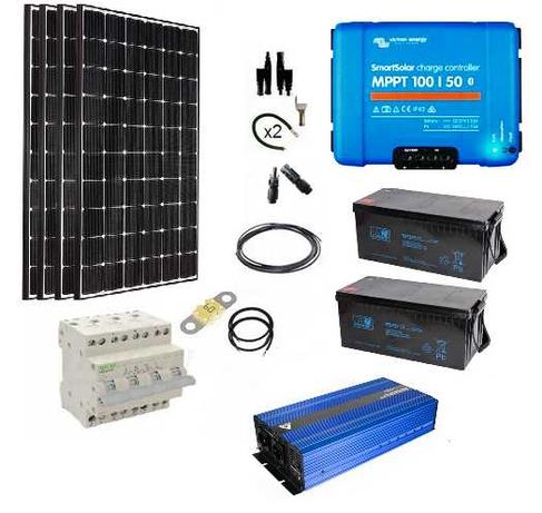 Zestaw Solarny fotowoltaiczny OFF-GRID DOMEK- 1360W