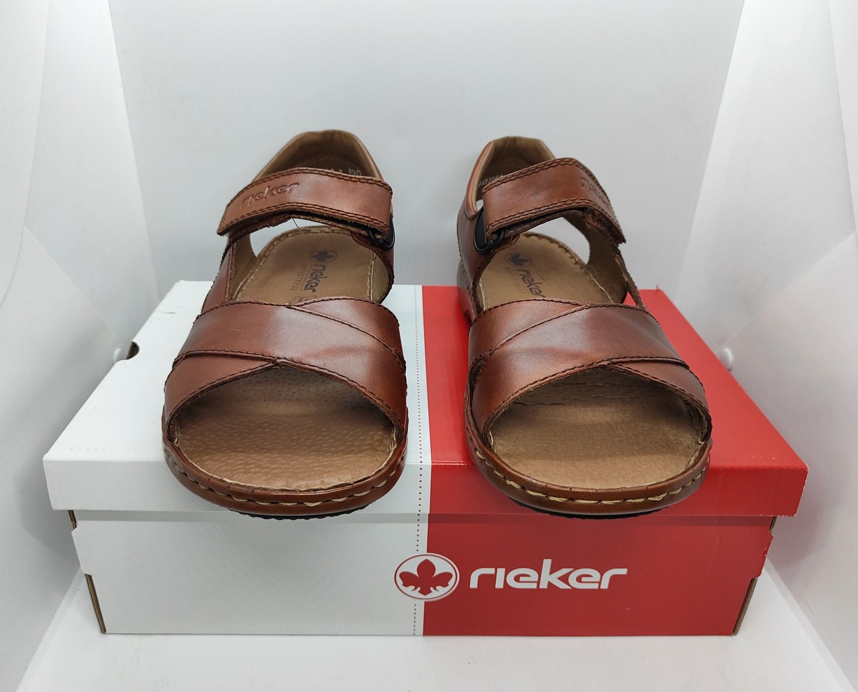 Кожаные 28см сандали Rieker оригинал