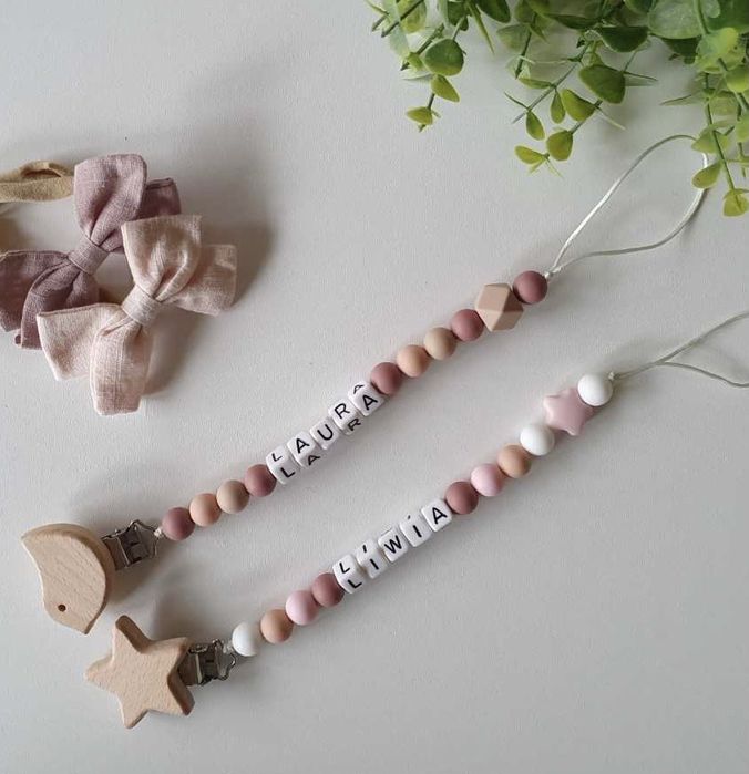 Zawieszka do smoczka gryzaka personalizowana imie