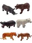 Zwierzęta figurki zoo safari 6figurek