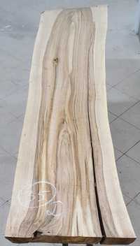 Deska blat stołu żywica monolit live edge orzech włoski 35 D