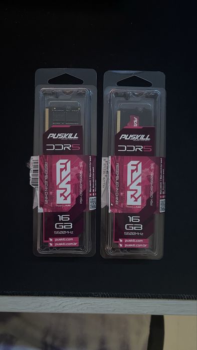 Memória RAM PUSKILL DDR5 16GB 5600MHz (2x16GB) – NOVAS
