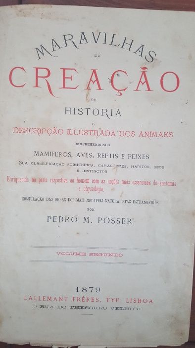 Pedro M. Posser - Maravilhas da creação Vol. 2